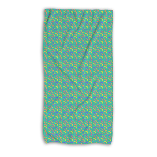 Abstract Banana Pattern Beach Towel By Artists Collection
