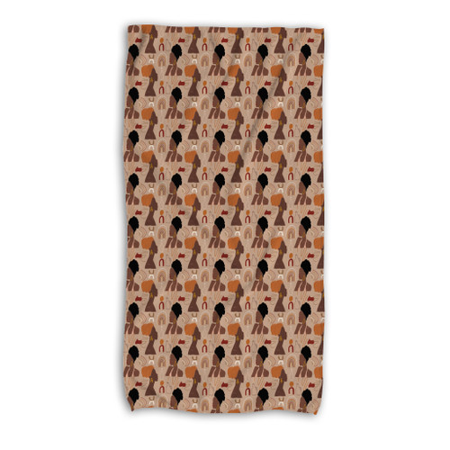 Abstract African Pattern Beach Towel By Artists Collection