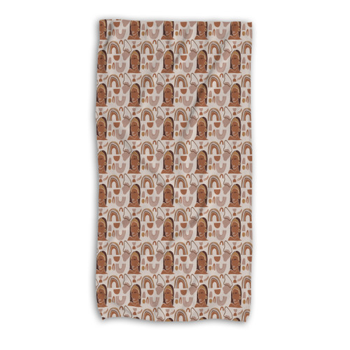 Modern Abstract Pattern Beach Towel By Artists Collection