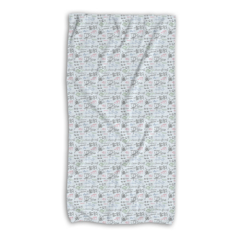 Math Pattern Beach Towel By Artists Collection