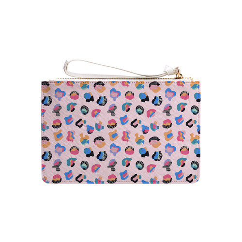 Colorful Leopard Pattern Clutch Bag By Artists Collection