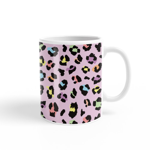 Colorful Leopard Skin Pattern Coffee Mug By Artists Collection