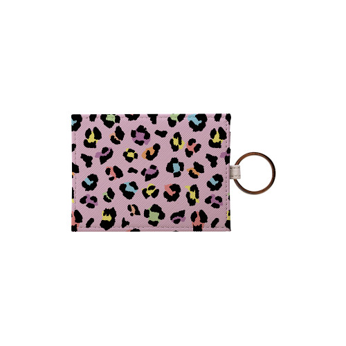 Colorful Leopard Skin Pattern Card Holder By Artists Collection
