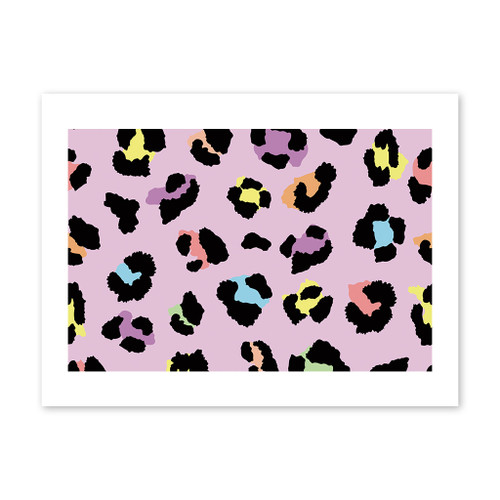 Colorful Leopard Skin Pattern Art Print By Artists Collection