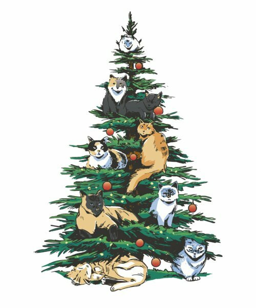 Christmas Tree Cats Design By Vexels