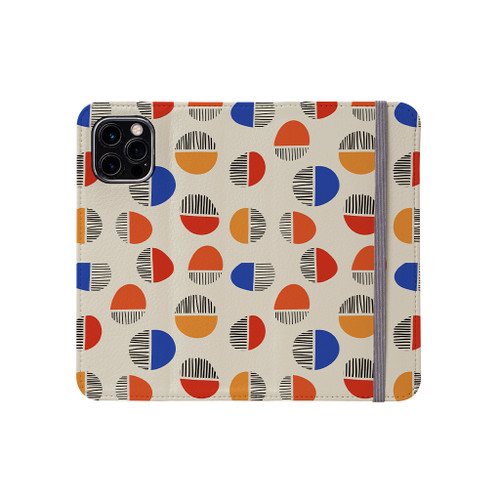 Abstract Circles Pattern iPhone Folio Case By Artists Collection