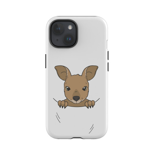 Baby Kangaroo Pouch iPhone Tough Case By Vexels