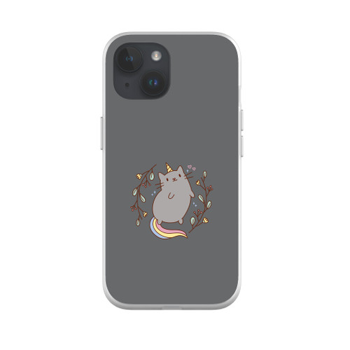Cute Cat Unicorn iPhone Soft Case By Vexels