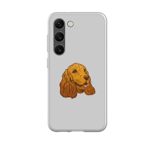 Cute Cocker Spaniel Illustration Samsung Soft Case By Vexels