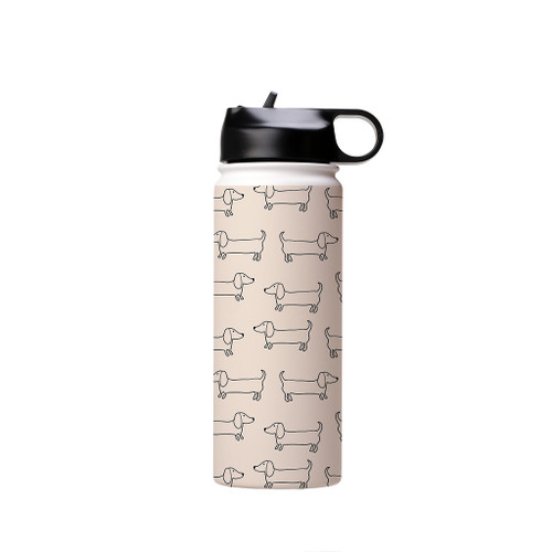 Dachshund Pattern Water Bottle By Artists Collection