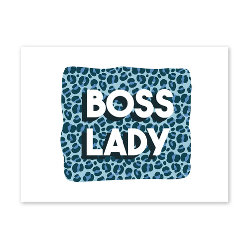 Boss Lady With Leopard Background Art Print By Vexels