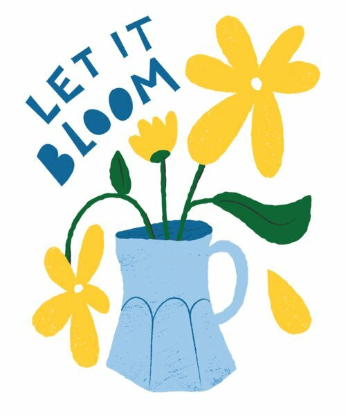Let It Bloom Flower Design By Vexels