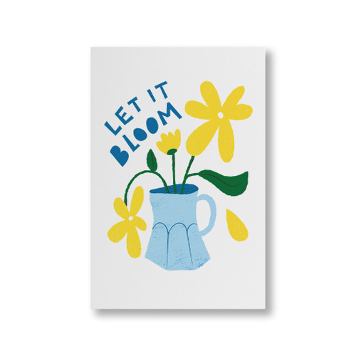 Let It Bloom Flower Canvas Print By Vexels