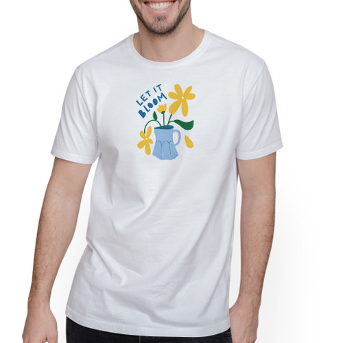Let It Bloom Flower T-Shirt By Vexels