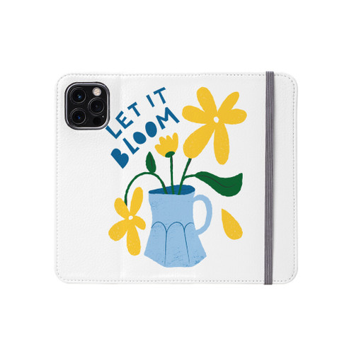 Let It Bloom Flower iPhone Folio Case By Vexels