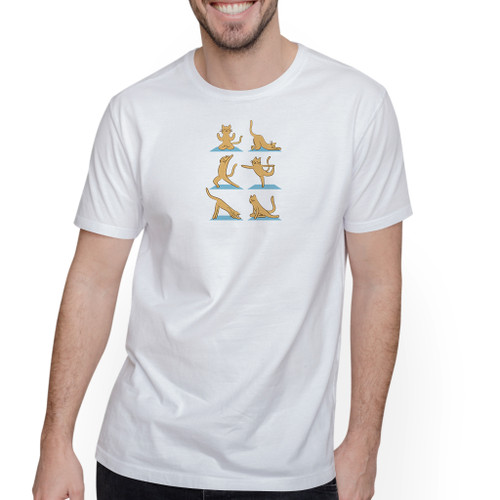 Cats Doing Yoga T-Shirt By Vexels