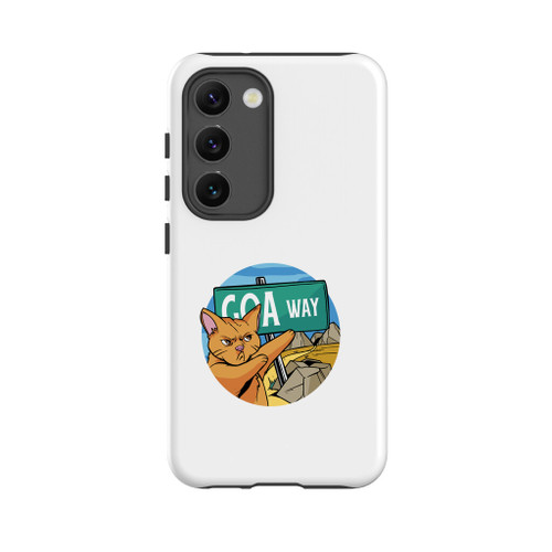 Goa Way Angry Cat Samsung Tough Case By Vexels