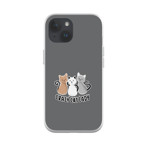 Crazy Cat Lady iPhone Soft Case By Vexels