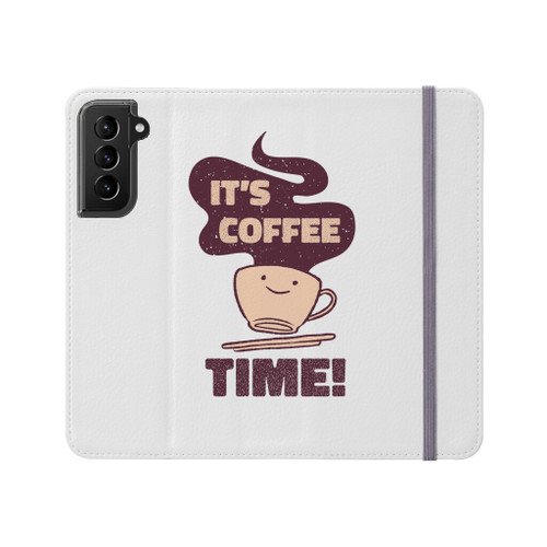 It's Coffee Time Samsung Folio Case By Vexels