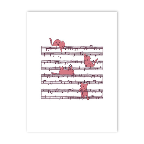Music Cats Art Print By Vexels