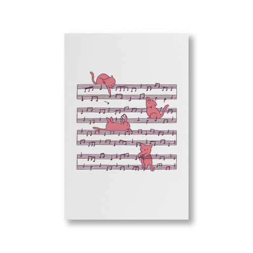 Music Cats Canvas Print By Vexels