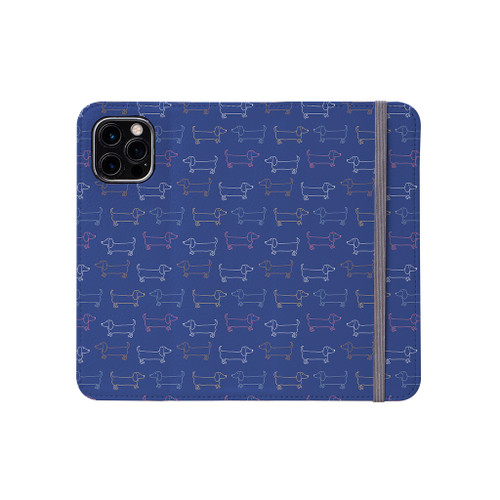 Dogs Pattern iPhone Folio Case By Artists Collection
