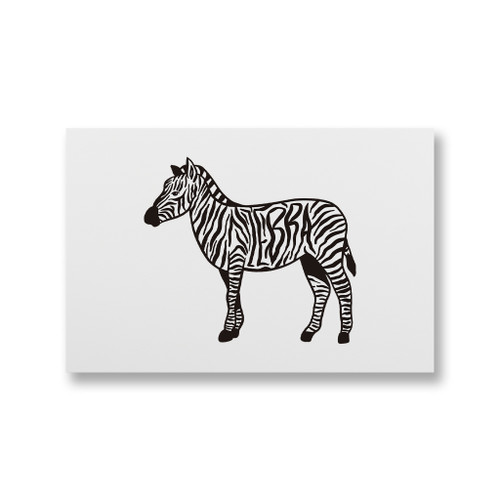 Zebra Stripes Canvas Print By Vexels