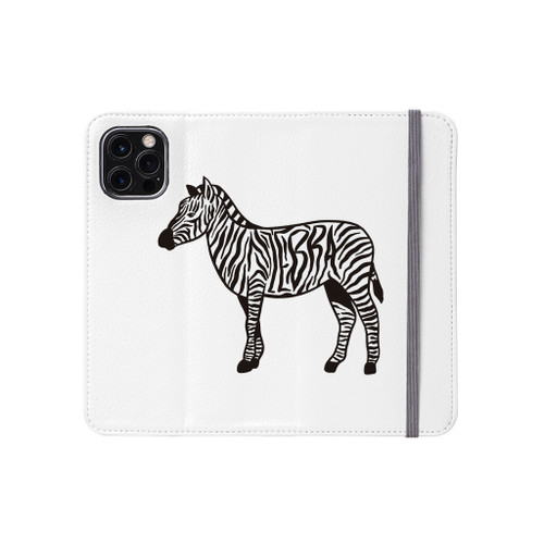Zebra Stripes iPhone Folio Case By Vexels