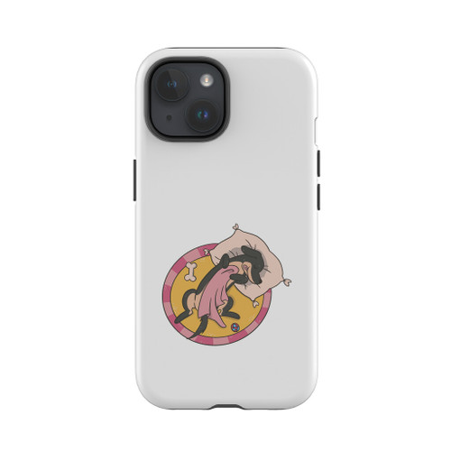 Sleeping Dachshund iPhone Tough Case By Vexels