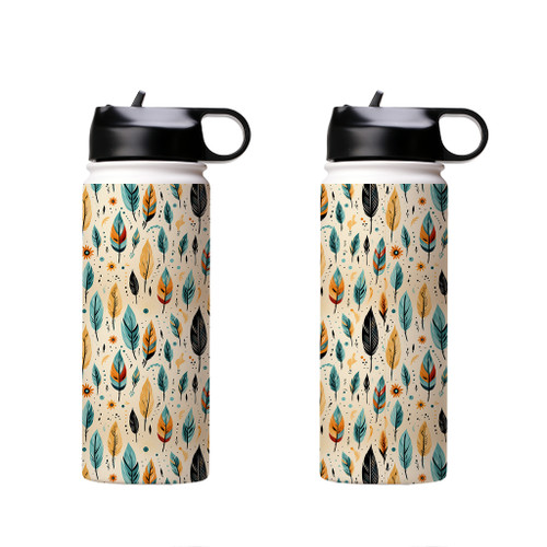 Boho Feathers Water Bottle By Artists Collection
