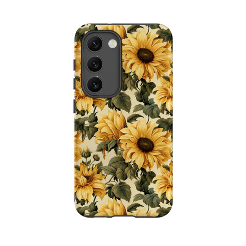 Sunflower Pattern Samsung Tough Case By Artists Collection