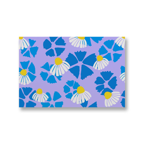 Doodle Flowers Pattern Canvas Print By Artists Collection