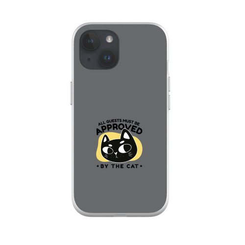All Guests Must Be Approved By The Cat iPhone Soft Case By Vexels