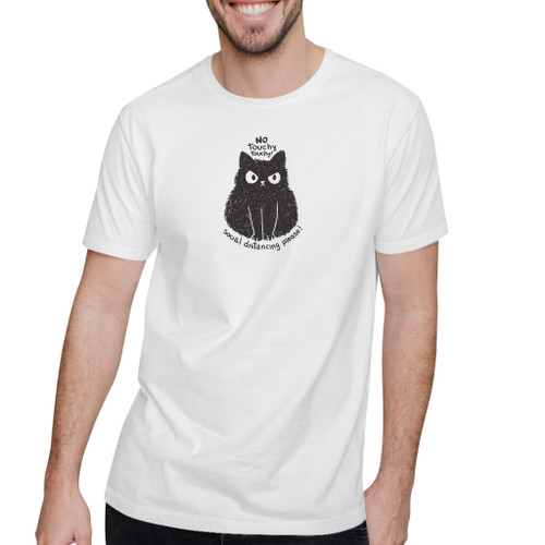 Social Distancing Kitty No Touchy Touchy Cat T-Shirt By Vexels