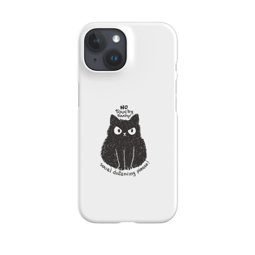 Social Distancing Kitty No Touchy Touchy Cat iPhone Snap Case By Vexels
