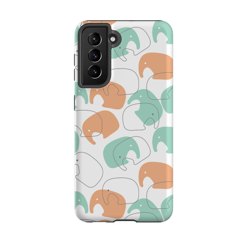 Elephant Pattern Samsung Tough Case By Artists Collection