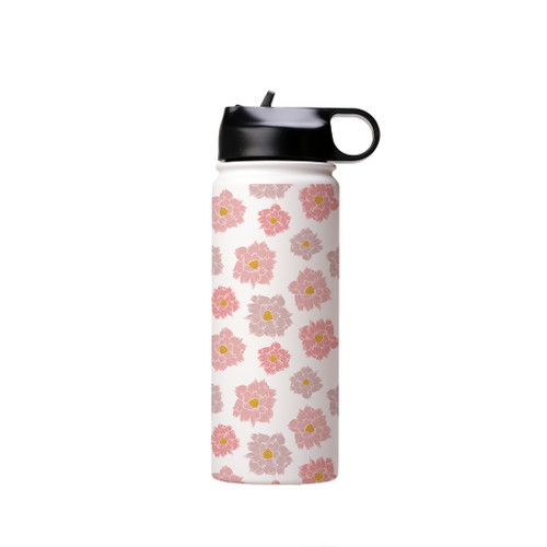 Flower Pattern Water Bottle By Artists Collection