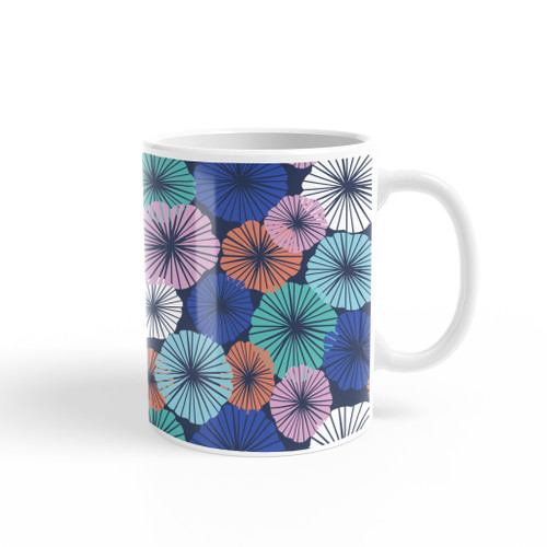 Flower Umbrella Pattern Coffee Mug By Artists Collection