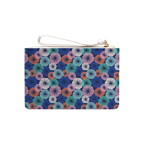 Flower Umbrella Pattern Clutch Bag By Artists Collection