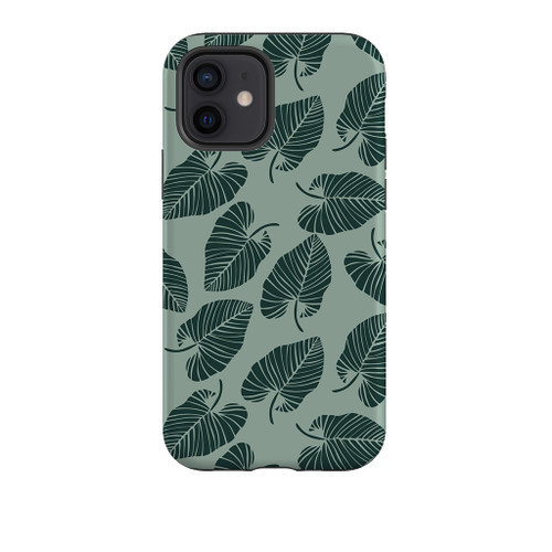 Green Leaves Pattern iPhone Tough Case By Artists Collection