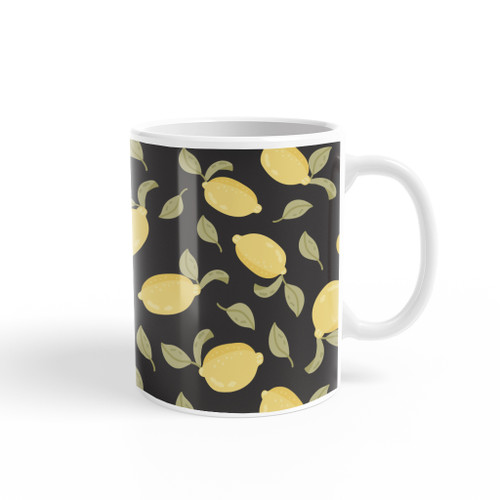 Hand Drawn Lemons Pattern Coffee Mug By Artists Collection