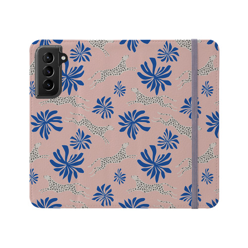 Modern Trendy Leopard Pattern Samsung Folio Case By Artists Collection