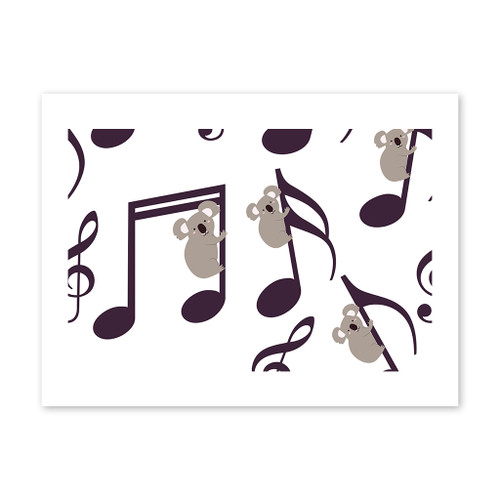 Music Pattern Art Print By Artists Collection