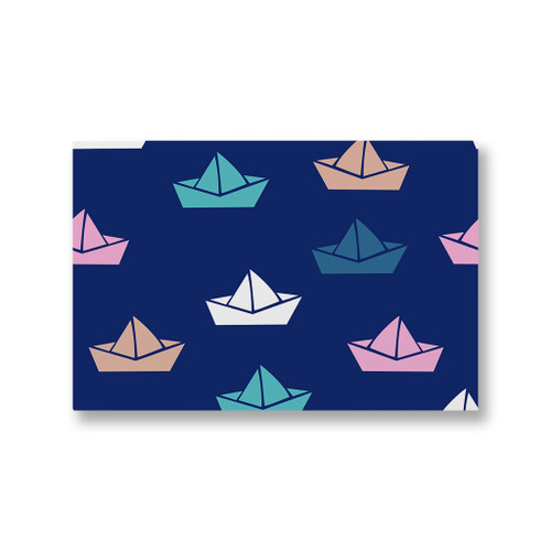 Paper Boats Pattern Canvas Print By Artists Collection