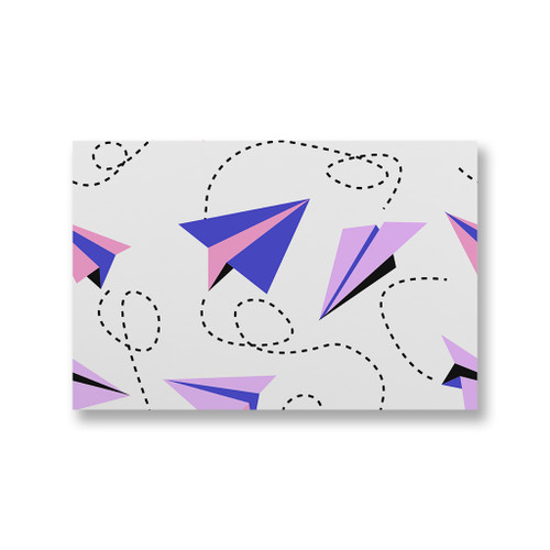 Paper Plane Pattern Canvas Print By Artists Collection