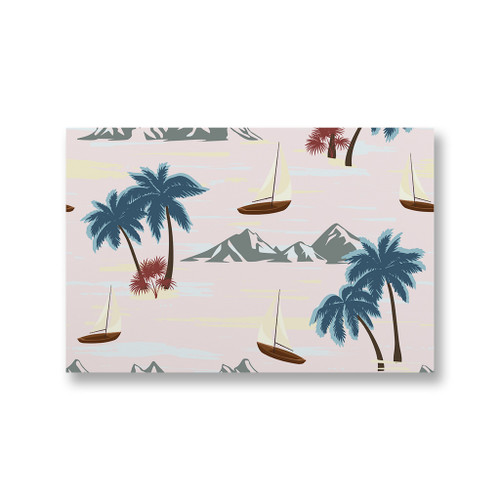 Paradise Island Pattern Pattern Canvas Print By Artists Collection