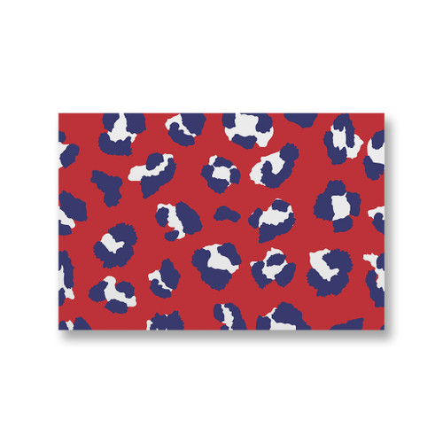 Patriotic Leopard Skin Pattern Canvas Print By Artists Collection