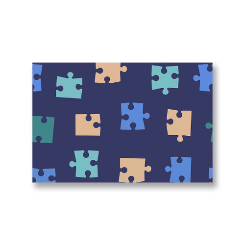 Puzzle Pattern Canvas Print By Artists Collection