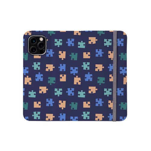 Puzzle Pattern iPhone Folio Case By Artists Collection