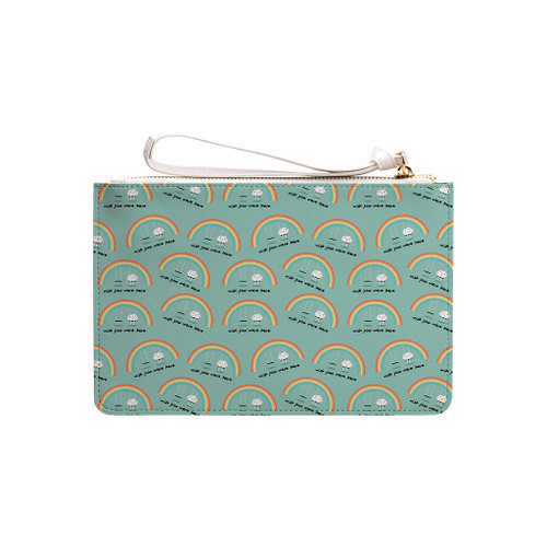 Rainbow Pattern Clutch Bag By Artists Collection